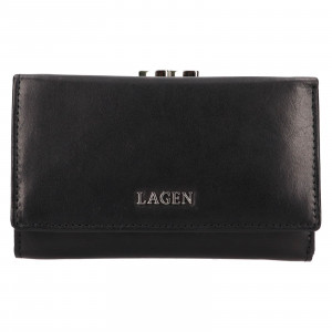 Dámska kožená peňaženka Lagen Jarie - čierna