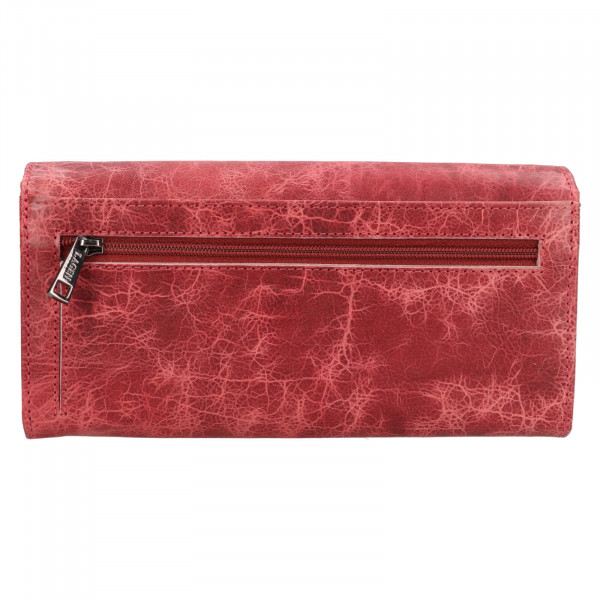 Malá dámska kožená peňaženka Lagen Dorote - ružová