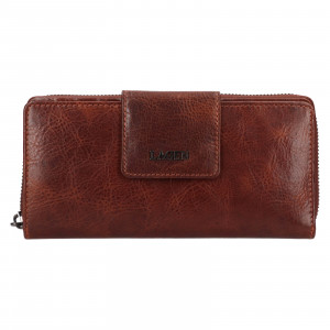 Malá dámska kožená peňaženka Lagen Selen - hnedá