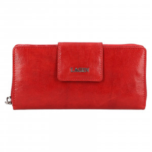 Malá dámská kožená peněženka Lagen Selen - červená