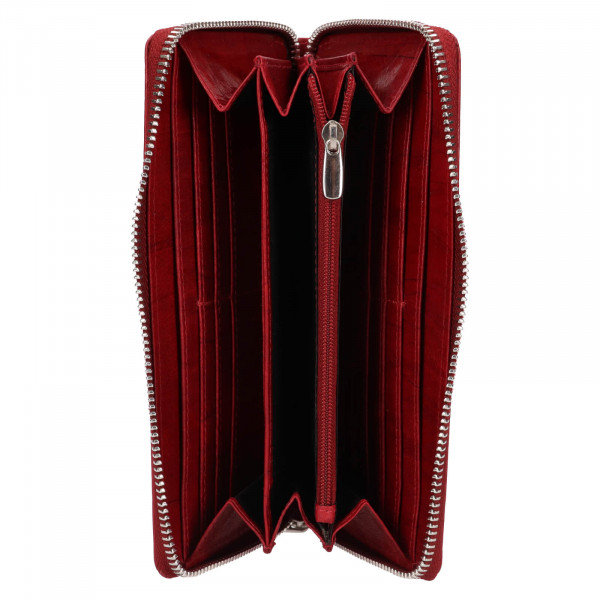 Dámska kožená peňaženka Lagen Ajlic - tmavo červená