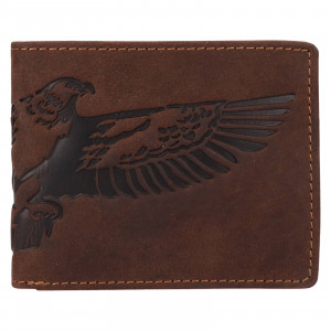 Pánska kožená peňaženka Lagen Egell - tmavo hnedá