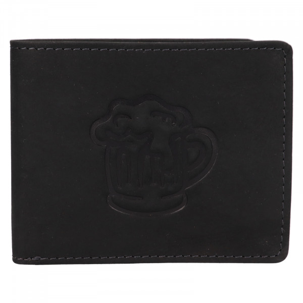 Pánska kožená peňaženka Lagen Beer - čierna