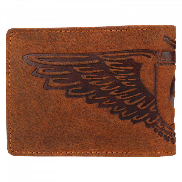 Pánska kožená peňaženka Lagen Zidde - hnedá