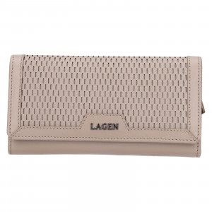 Dámska kožená peňaženka Lagen Rastaf - béžová