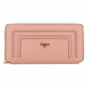 Dámska kožená peňaženka Lagen Arzea - ružová