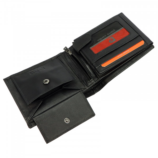 Pánska kožená peňaženka Pierre Cardin Jirte - čierno-červená