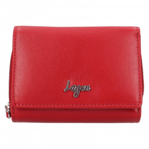 Dámska kožená peňaženka Lagen Stelna - červená