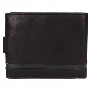 Pánska kožená peňaženka Lagen Broek - čierna