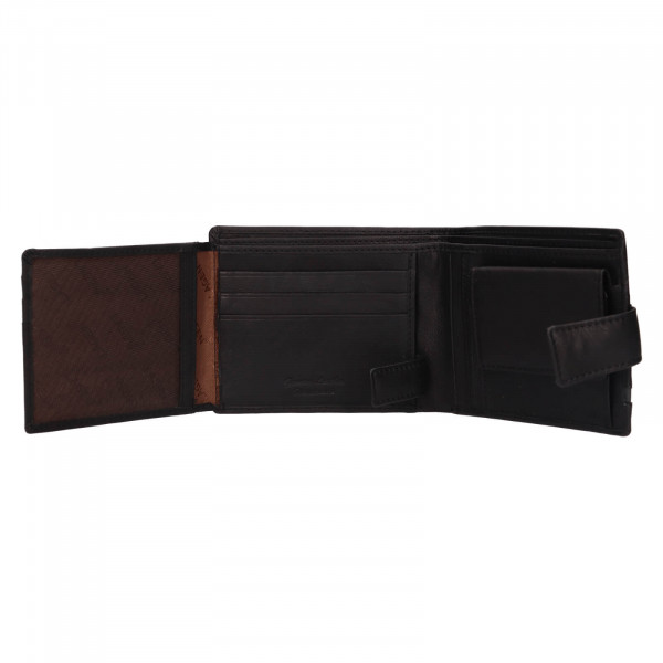 Pánska kožená peňaženka Lagen Broek - čierna
