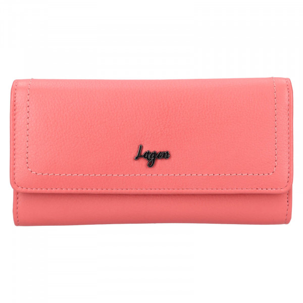 Dámska kožená peňaženka Lagen Agda - ružová