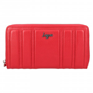 Dámska kožená peňaženka Lagen Martena - červená