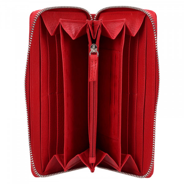 Dámska kožená peňaženka Lagen Martena - červená