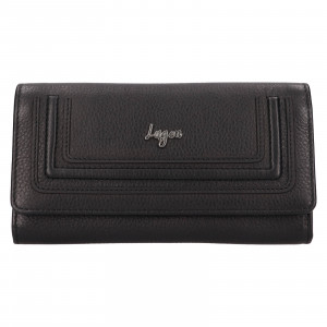 Dámska kožená peňaženka Lagen Arvina - čierna