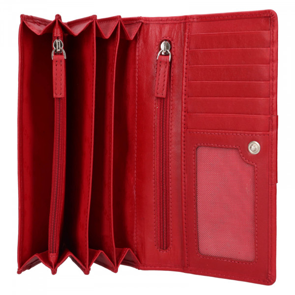Dámska kožená peňaženka Lagen Estrid - červená