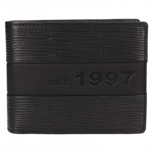 Pánska kožená peňaženka Lagen Eugen - čierna
