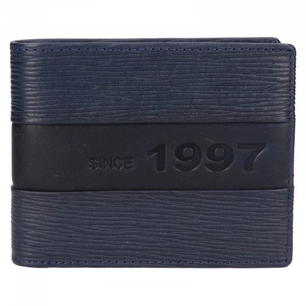 Pánska kožená peňaženka Lagen Eugen - modrá