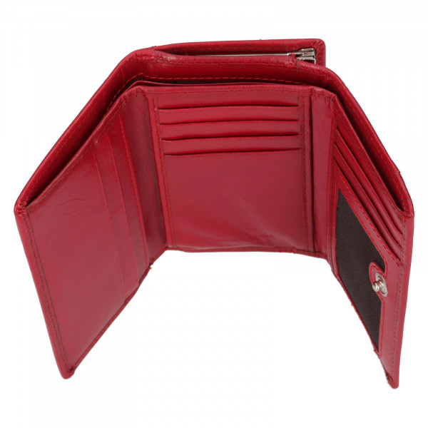 Dámska kožená peňaženka Lagen Bontia - červená