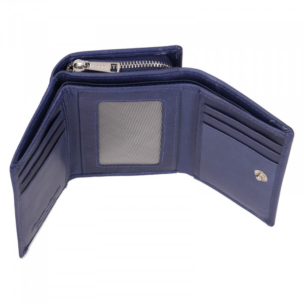 Dámska kožená peňaženka Lagen Kajte - modrá