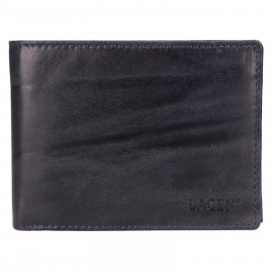 Pánska kožená peňaženka Lagen Murel - šedá