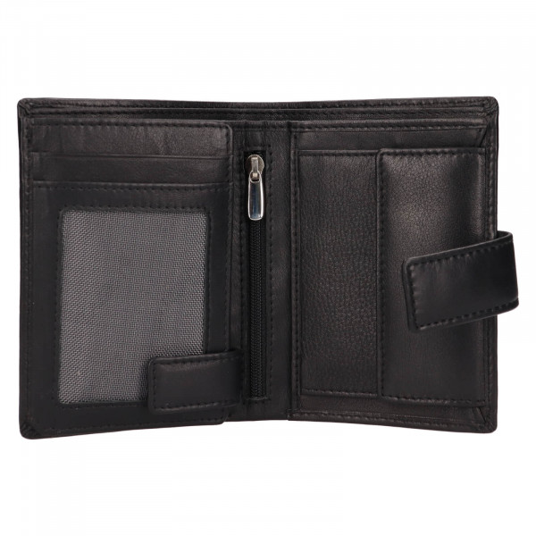 Pánska kožená peňaženka Lagen Persson - čierna
