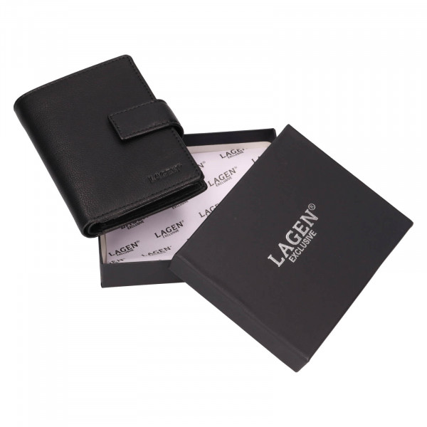 Pánska kožená peňaženka Lagen Göte - čierna