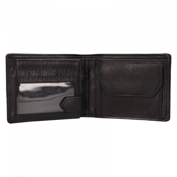 Pánska kožená peňaženka Lagen Alexej - čierna