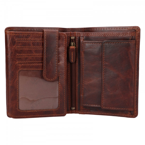 Pánska kožená peňaženka Lagen Bjarne - hnedá