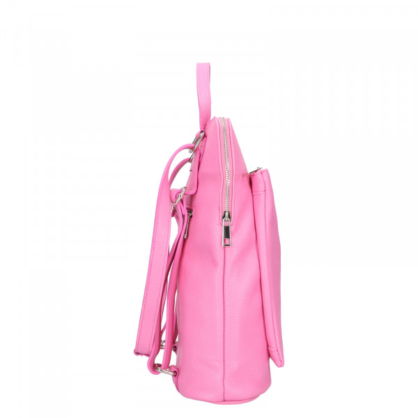Dámska kožená batôžko-kabelka Italia Ella - ružová