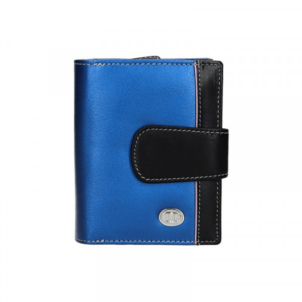Dámská kožená peněženka DD Anekta Hana - modro-černá