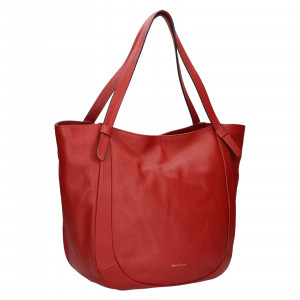 Dámska kožená kabelka Gianní Conti Diana - červená