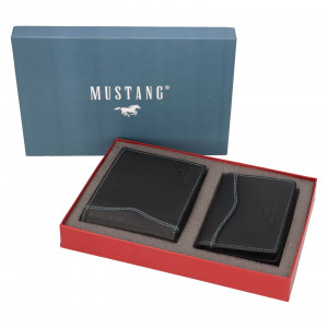 Luxusná pánska darčeková sada Mustang Paul - čierna