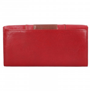 Dámska kožená peňaženka Marta Ponti Elen - červeno-hnedá