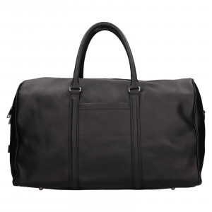 Pánska kožená cestovná taška Italia Remmy - čierna