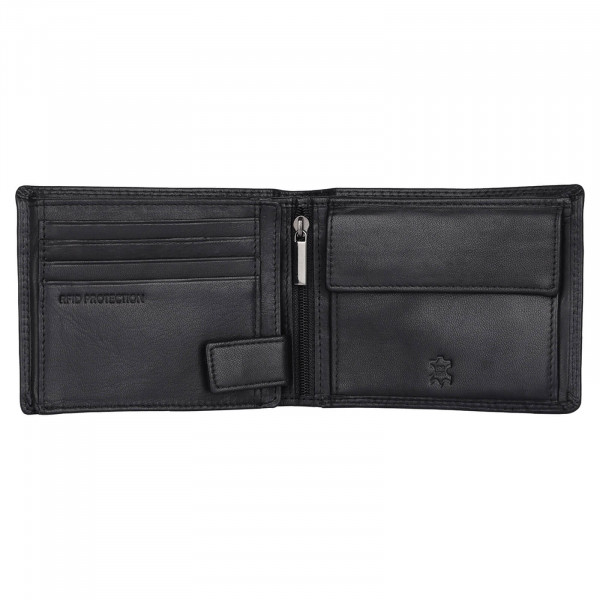 Pánska kožená peňaženka Sparwell Greg - čierna