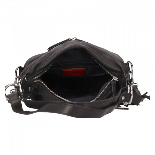 Dámska kožená batôžko-kabelka Trend Ariana - čierna