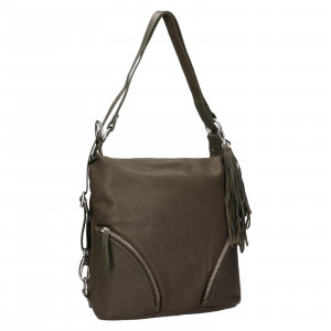 Dámska kožená batôžko-kabelka Trend Ariana - zelená