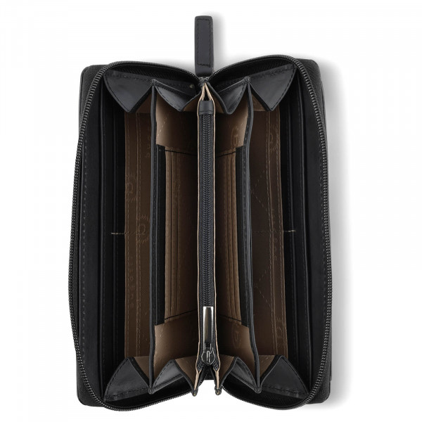 Dámska kožená peňaženka Bugatti Tacco - čierna