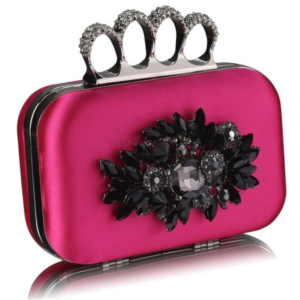 Dámska listová kabelka LS Fashion Crystal- ružová