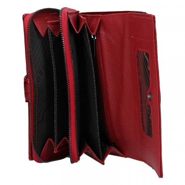 Dámska kožená peňaženka Loren Sigma - červená