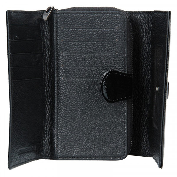 Dámska kožená peňaženka Loren Sigma - čierna