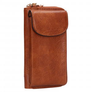 Dámska peňaženko-kabelka na mobil Meet & Match Melanie - koňak