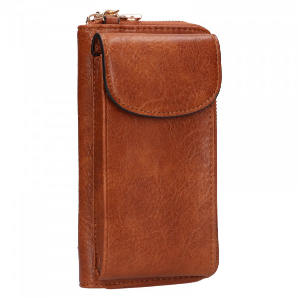 Dámska peňaženko-kabelka na mobil Meet & Match Melanie - koňak