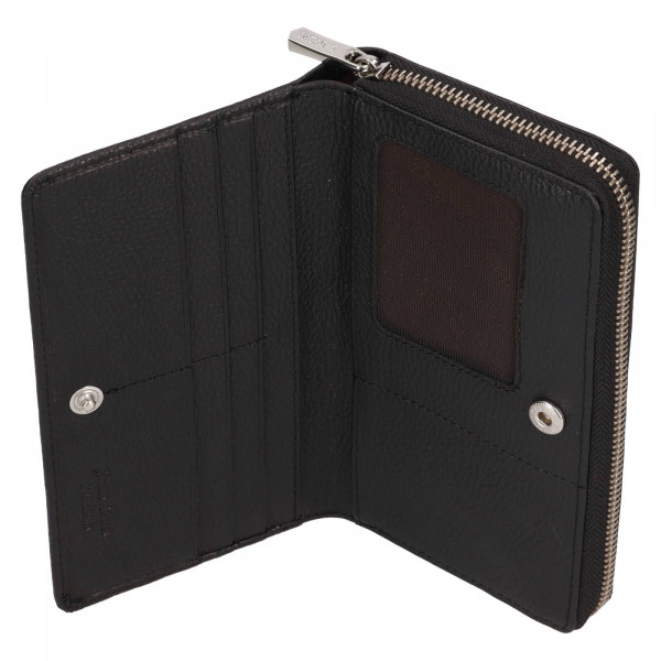 Dámska kožená peňaženka Lagen Kora - čierna