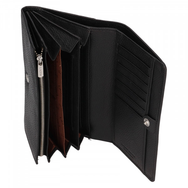 Dámska kožená peňaženka Lagen Vivie - čierna