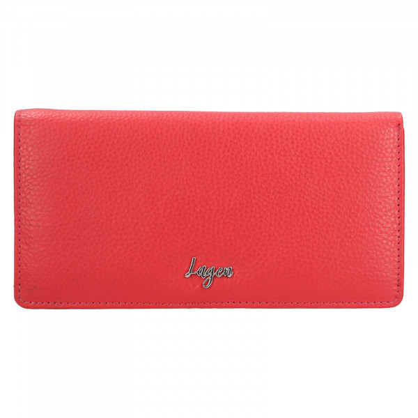 Dámska kožená peňaženka Lagen Vivie - červená