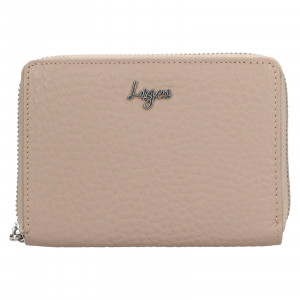 Dámska kožená peňaženka Lagen Apolen - béžovo-šedá