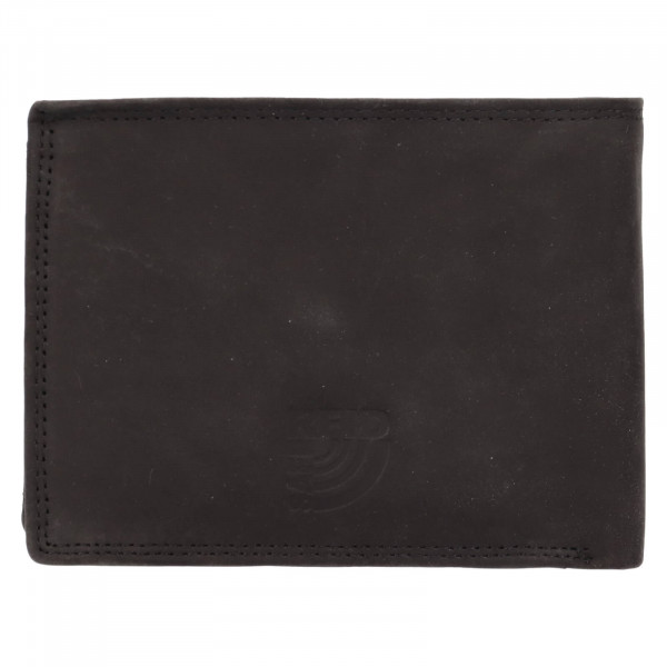 Pánska kožená peňaženka Mustang Enet - čierna