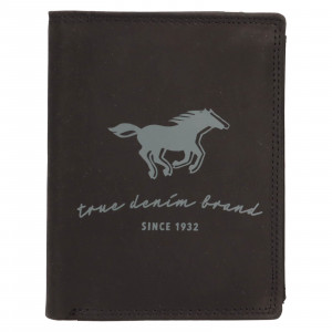 Pánska kožená peňaženka Mustang Rolley - čierna