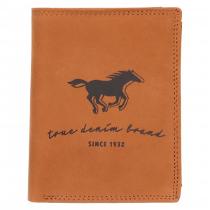 Pánska kožená peňaženka Mustang Rolley - koňak